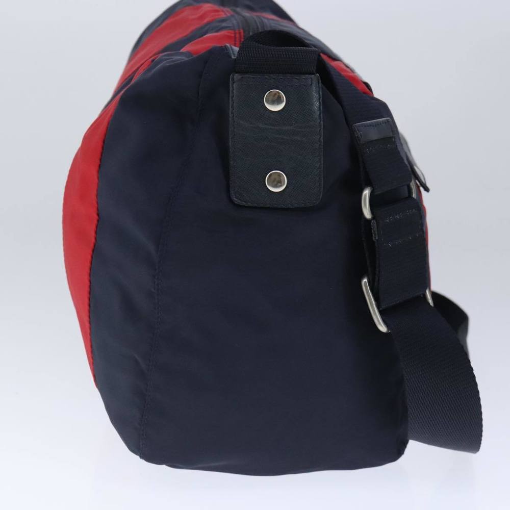 PRADA Shoulder Bag Nylon Red Navy Auth bs20409 - Picture 3 of 16
